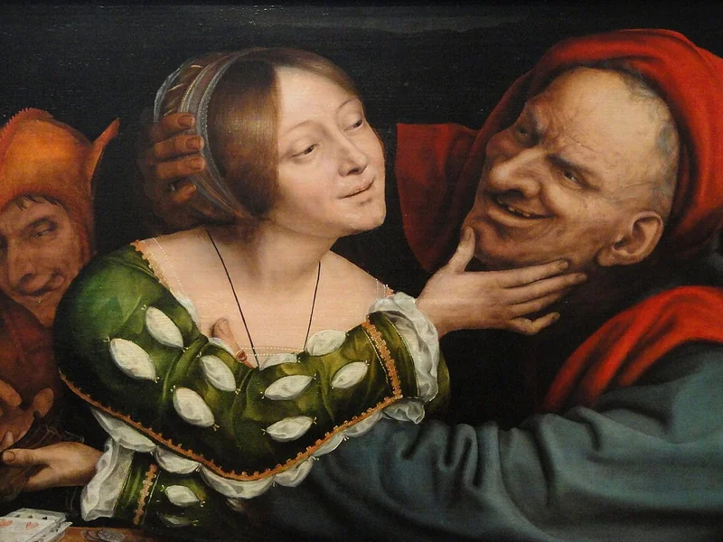 1466-Quentin Massys - Amanti mal assortiti - National Gallery of Art, Washington DC